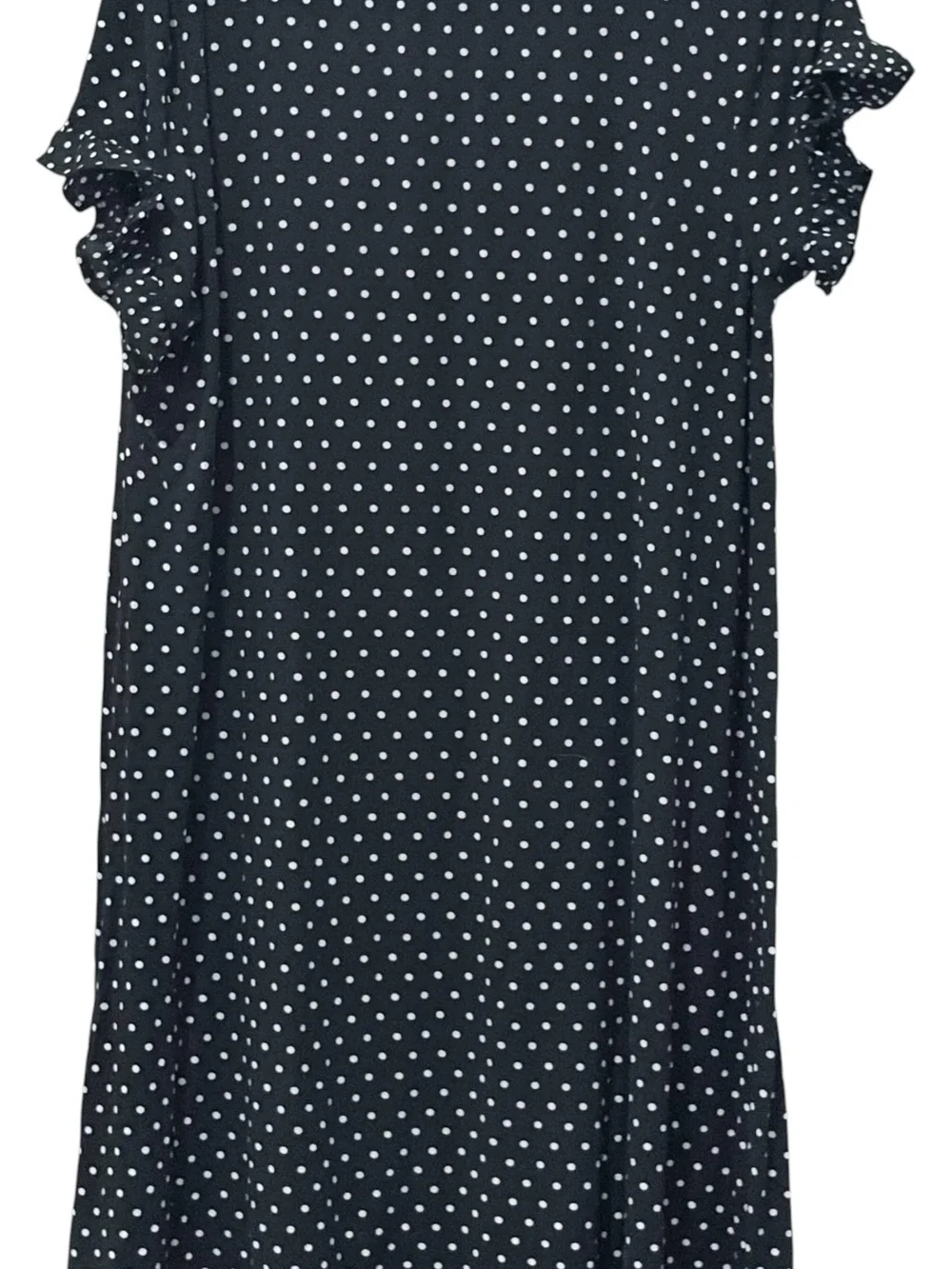 kate spade Black & White Polka Dot Ruffle Sleeve Nightdress - Picture 2 of 7